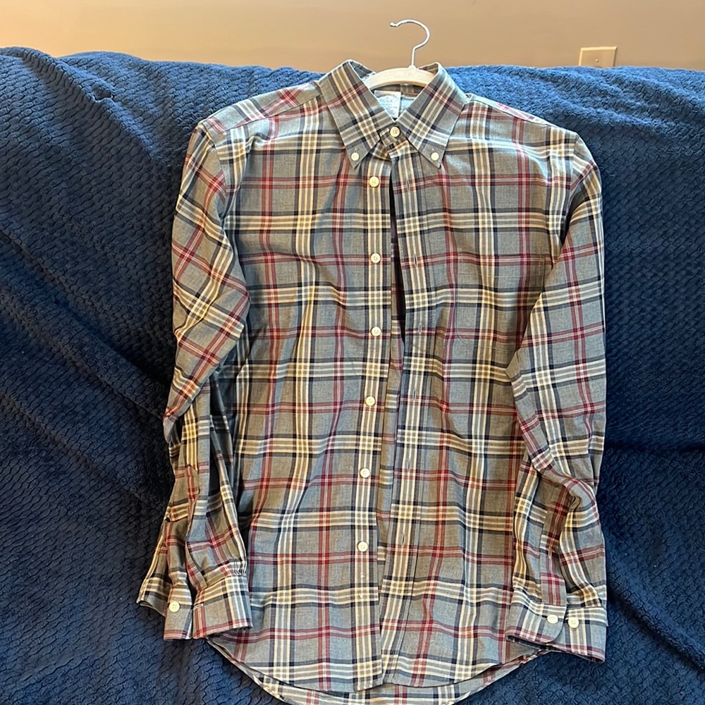 Causal Button Down In Grey By Brooks Brothers. - image 1